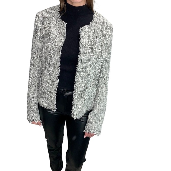 SECOND FEMALE Jackets & Blazers - SECOND FEMALE Tweed Sully Jacket Blazer